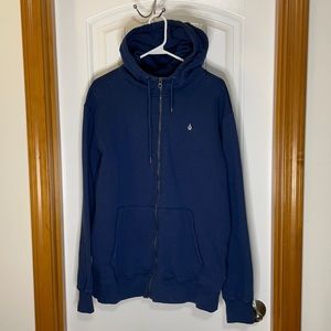 Volcom xl navy cowl-neck hoody.